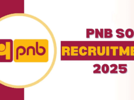 PNB Specialist Officer (SO) Recruitment 2025: