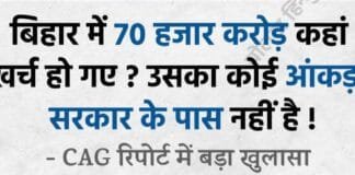 बिहार CAG रिपोर्ट 2025: ₹70,877 करोड़ पर कोई रिकॉर्ड नहीं, वित्तीय गड़बड़ियों का खुलासा? Bihar CAG Report 2025