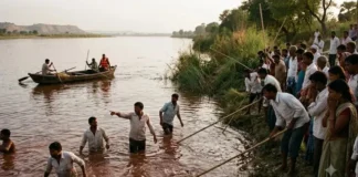 झांसी: नदी में नहाने गए युवक को खींच ले गया मगरमच्छ, दो घंटे के रेस्क्यू में नहीं मिला सुराग