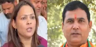BJP नेताओं में 'महाभारत': मीनाक्षी भराला बोलीं- बेटे और पोती को माला, बहू को क्यों नहीं? MLA नंदकिशोर गुर्जर का पलटवार