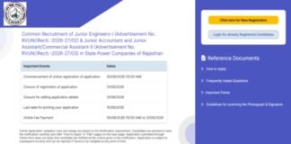 RVUNL JE recruitment 2026 registration deadline extended till August 31: Check direct link to apply here