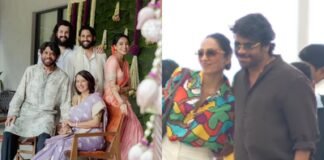 Sobhita Dhulipala shares sweet moment with in-laws Nagarjuna and Amala at Hyderabad airport ahead of ‘King100’ actor’s birthday celebrations | Telugu Movie News