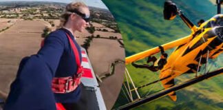Sydney Sweeney tells Tom Cruise to ‘watch out’as she NAILS ‘Mission: Impossible’ style airplane stunt – WATCH |
